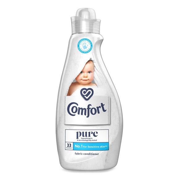 Comfort Dermatologically Tested Fabric Conditioner Pure 33 Washes 1.16 Litres